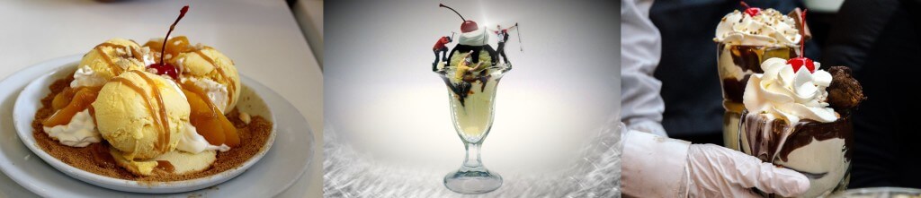 ice cream ghirardelli - mango-caramel-dessert